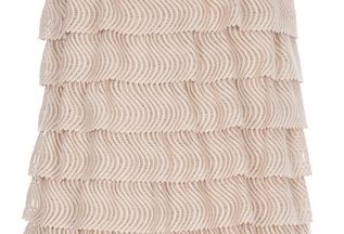 msgm nude frill dress beige product    full