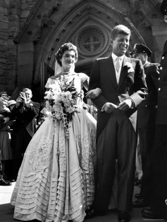 John F Kennedy e Jackie con vestito valentino
