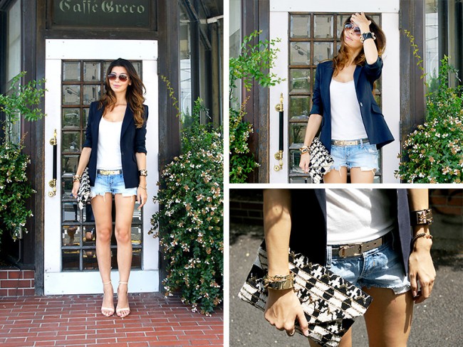 shorts di jeans