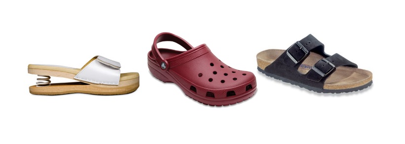 Calzatura Con La Suola Di Legno